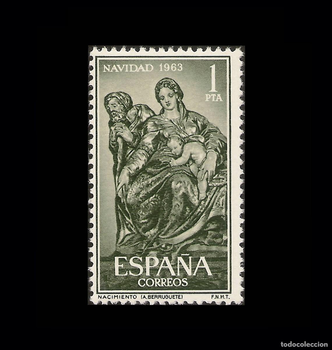 Sellos: Espa&ntilde;a 1963 | Navidad / Christmas (A. Berruguete) | Ed 1535 - Yv 1204 - Mi 1429 MNH **