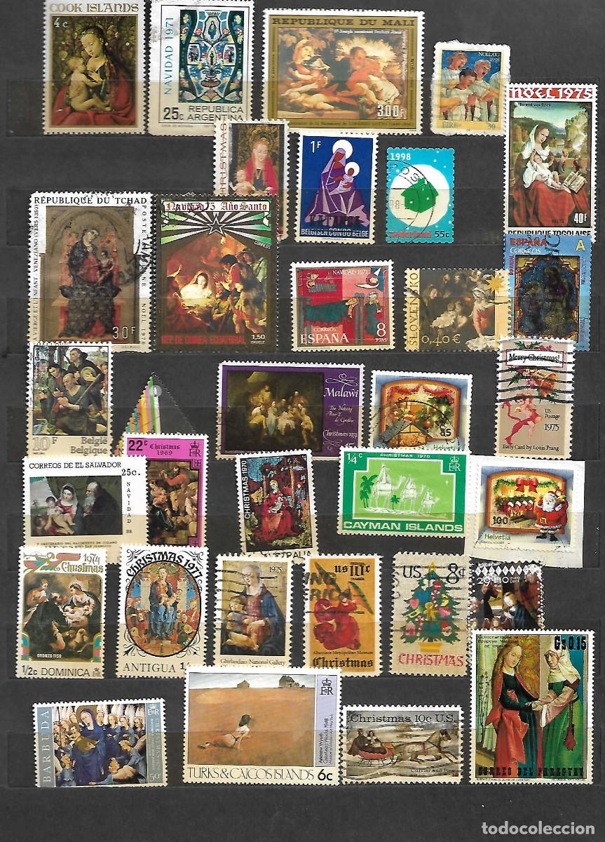 Sellos: lote de 33 de NAVIDAD, Universales