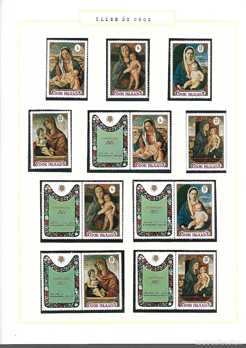 Sellos: TEMA NAVIDAD 1971 SERIE DOBLE NUEVA DE LAS ISLAS COOK