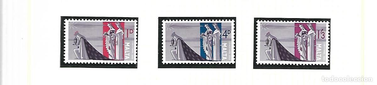 Sellos: TEMA NAVIDAD 1965 SERIE NUEVA DE MALTA