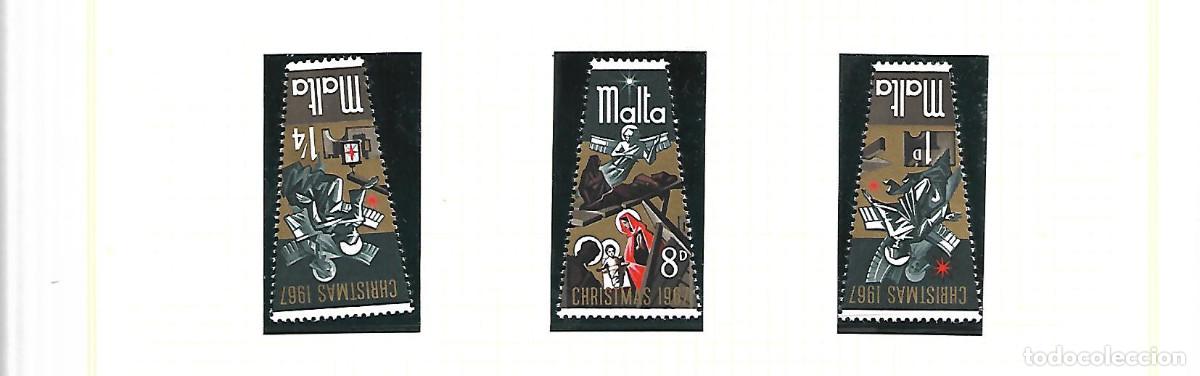 Sellos: TEMA NAVIDAD 1967 SERIE NUEVA DE MALTA