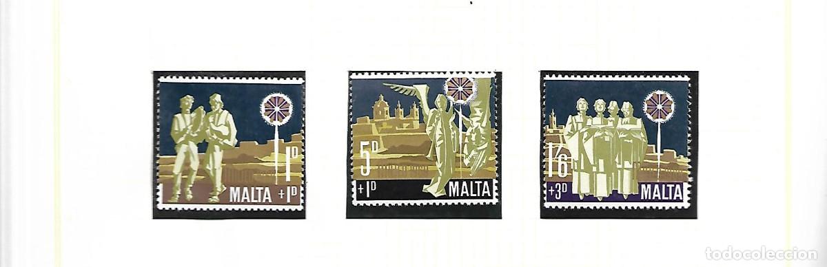 Sellos: TEMA NAVIDAD 1969 TODAS LAS COMPOSICIONES SERIE NUEVA DE MALTA