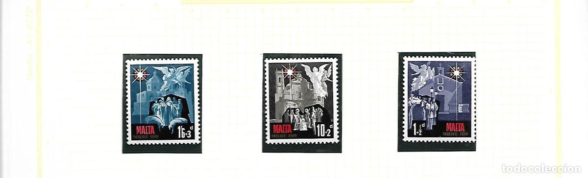 Sellos: TEMA NAVIDAD 1970 SERIE NUEVA DE MALTA