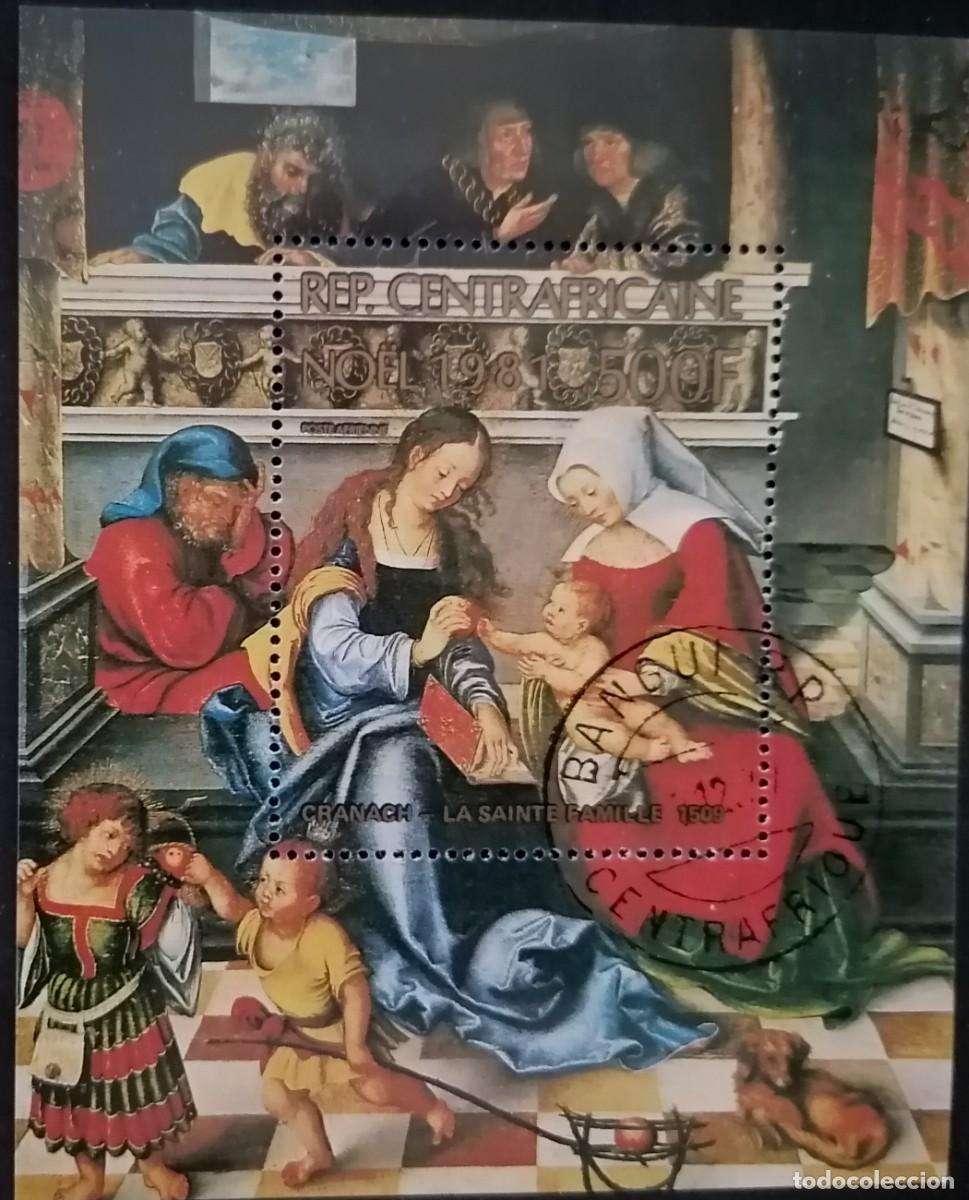 Sellos: CENTRO&Aacute;FRICA 1981 - HB NAVIDAD / CRANASH .