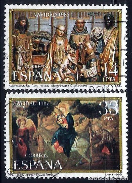 Sellos: Espa&ntilde;a. 1980. Edifil # 2681 / 2682. Navidad