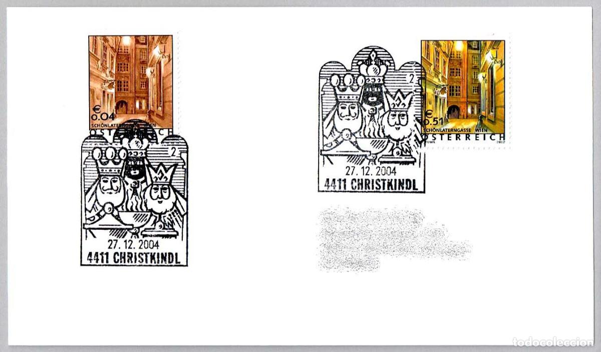 Sellos: Matasellos NAVIDAD - LOS REYES MAGOS. Christkindl, Austria, 2004