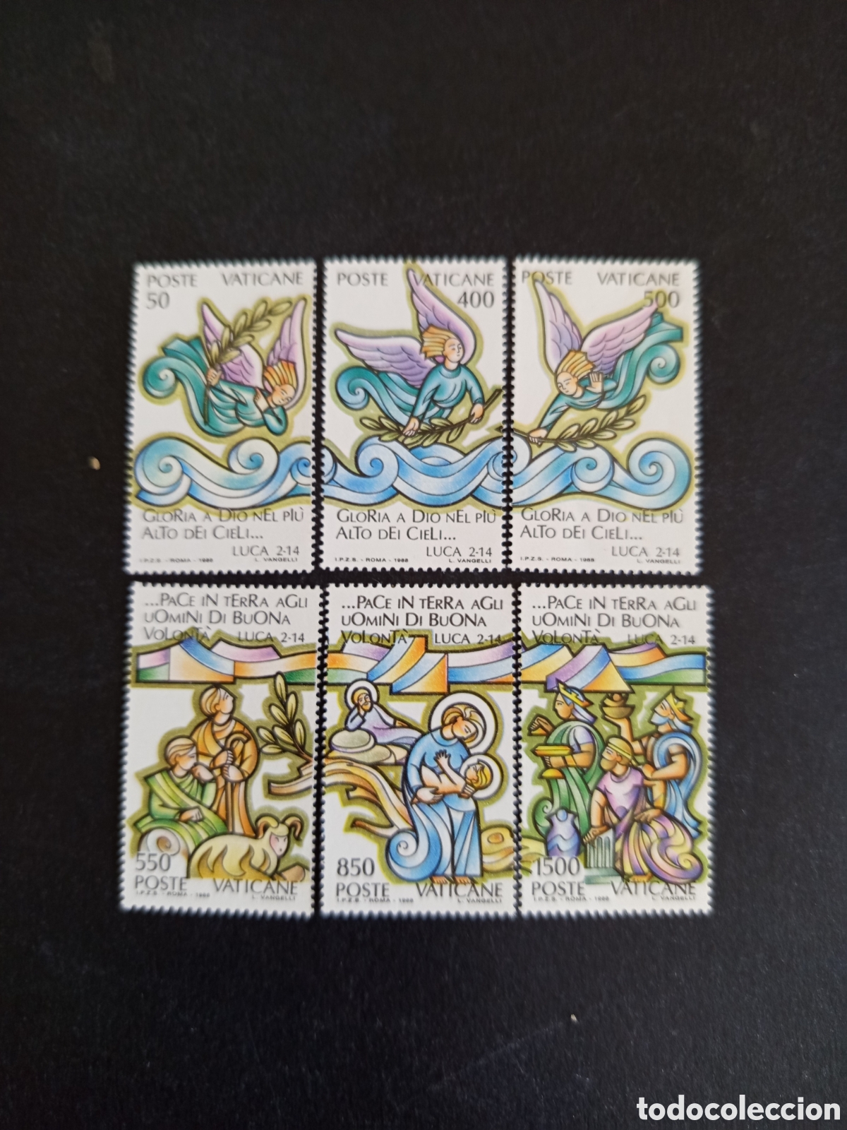 Sellos: Vaticano,1988. Navidad Yvert 843/8. Completa en nuevo. Pedido m&iacute;nimo 3 &euro;. Ver fotos.