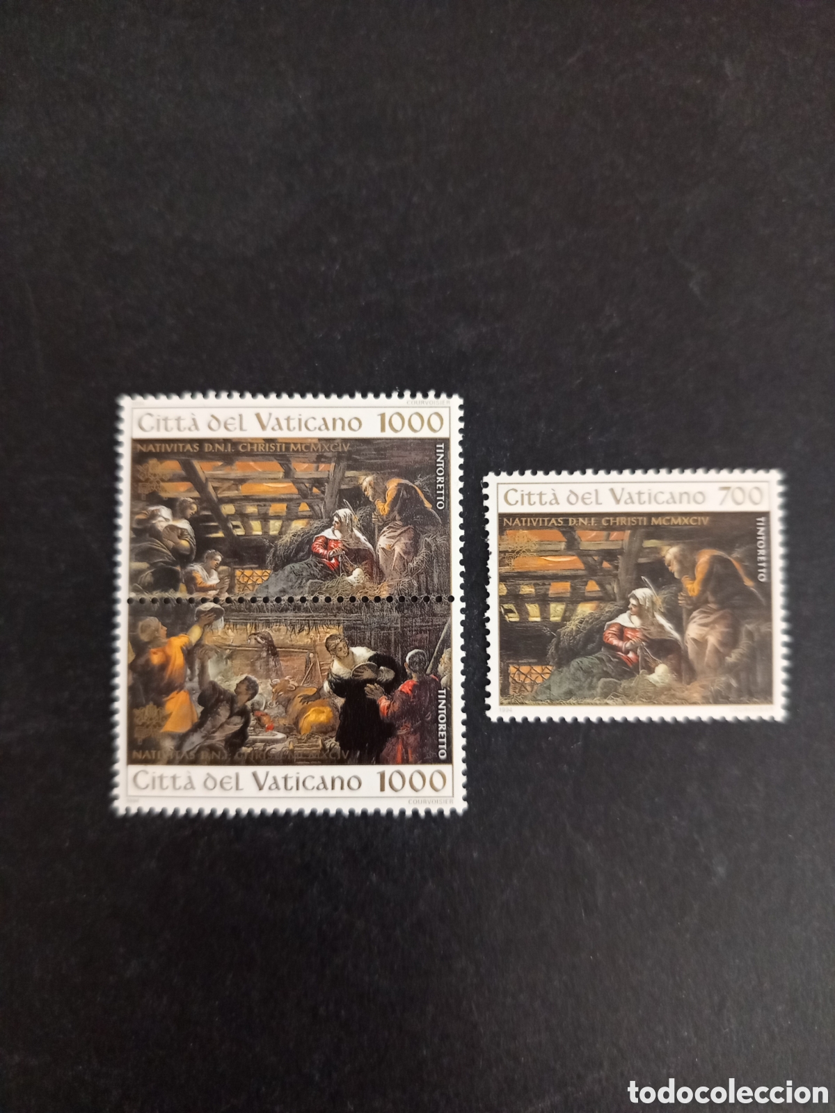 Sellos: Vaticano,1994. Navidad . Obras de Tintoreto. Yv. 995/7. Completa en nuevo. Pedido m&iacute;nimo 3 &euro;.