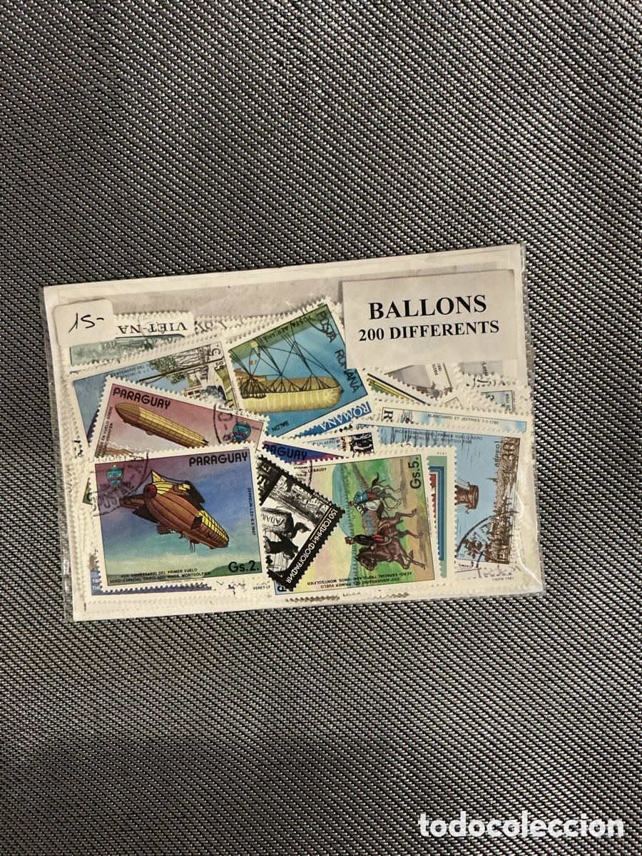 Sellos: 200 sellos diferentes de globos aerost&aacute;ticos y dirigibles &ndash; Historia de la aviaci&oacute;n