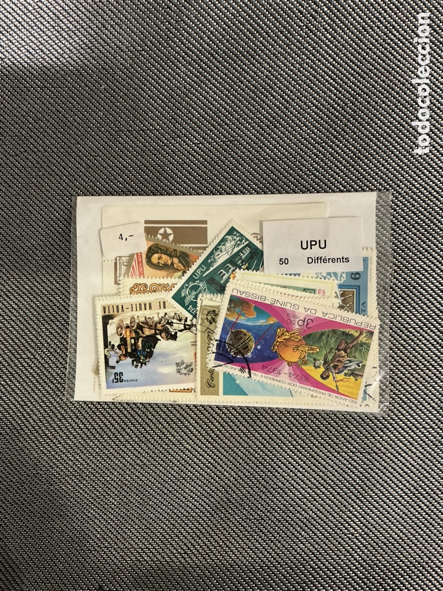 Sellos: Lote de 50 sellos UPU &ndash; Uni&oacute;n Postal Universal &ndash; Diferentes pa&iacute;ses y &eacute;pocas