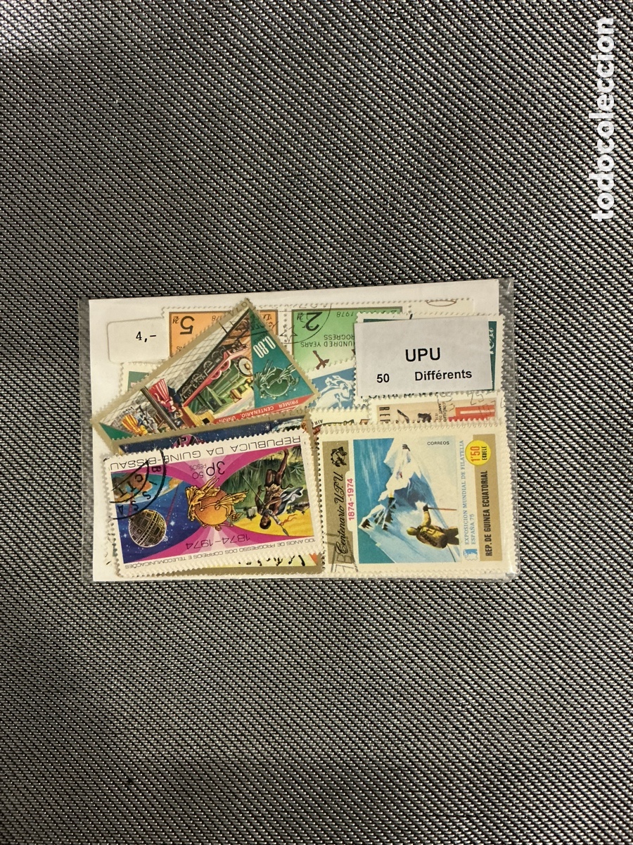 Sellos: Lote 50 sellos diferentes UPU &ndash; Uni&oacute;n Postal Universal &ndash; Varios pa&iacute;ses
