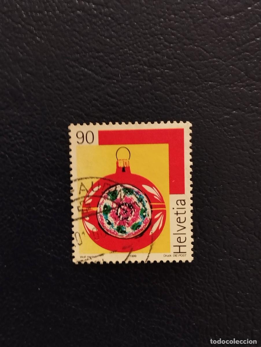 Sellos: 30.09/ Suiza.1999. Navidad. Sello suelto en usado