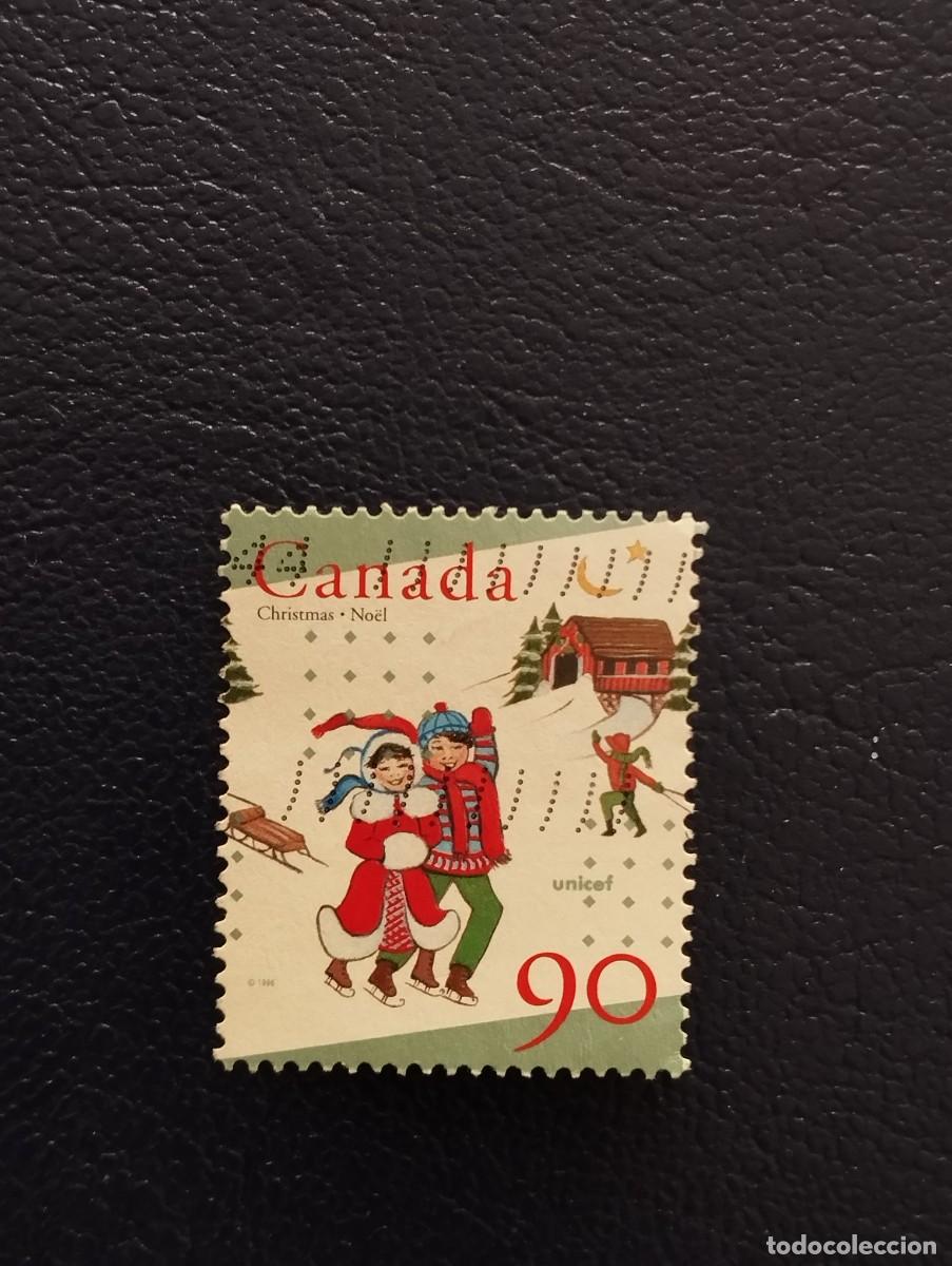 Sellos: 30.09/ Canad&aacute;. Navidad. 90c. Serie completa en usado en usado