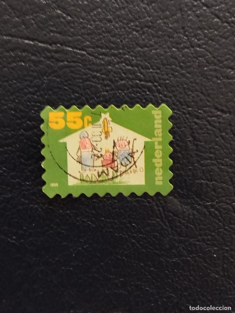 Sellos: 30.09/ Holanda.1999. Navidad. Autoadhesivo. Sello suelto en usado
