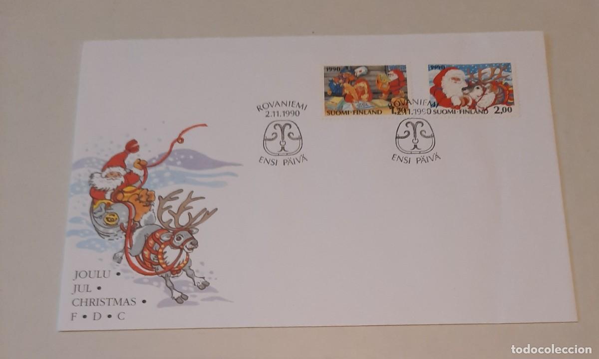 Stamps: FDC Papa Noel y el Reno Rodolfo Rovaniemi 2.11.1990