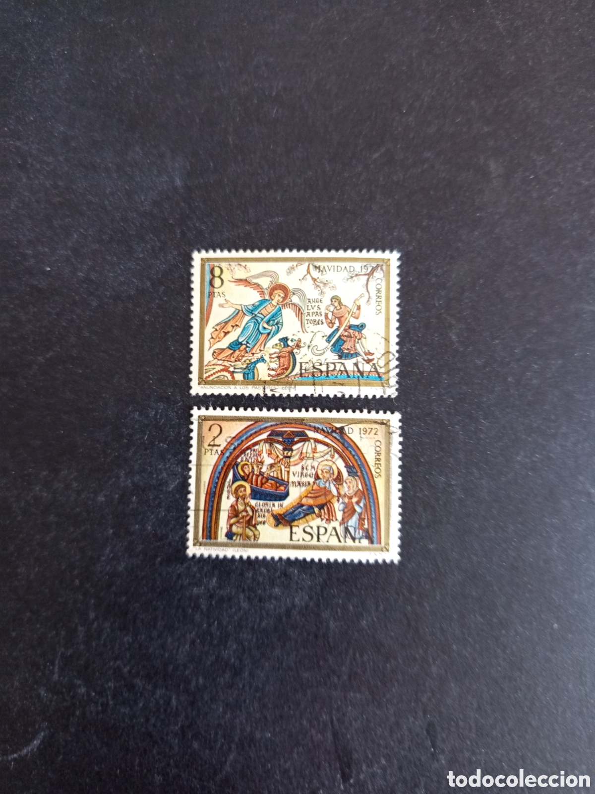 Sellos: Espa&ntilde;a, 1972. Navidad. La Natividad. La Anunciaci&oacute;n. Edifil 2115/6. Pedido m&iacute;nimo 3 &euro;. Ver fotos.