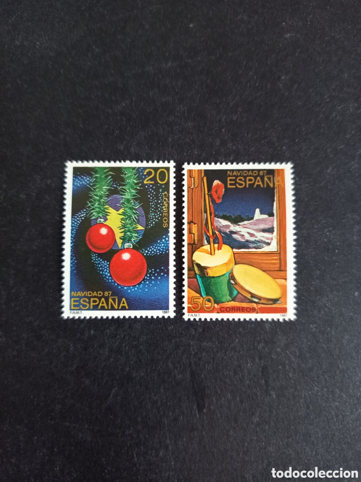 Sellos: Espa&ntilde;a, 1987. Navidad. Decoraci&oacute;n navide&ntilde;a.Nuevos. Ed. 2925/6. Pedido m&iacute;nimo 3 &euro;. Ver fotos.