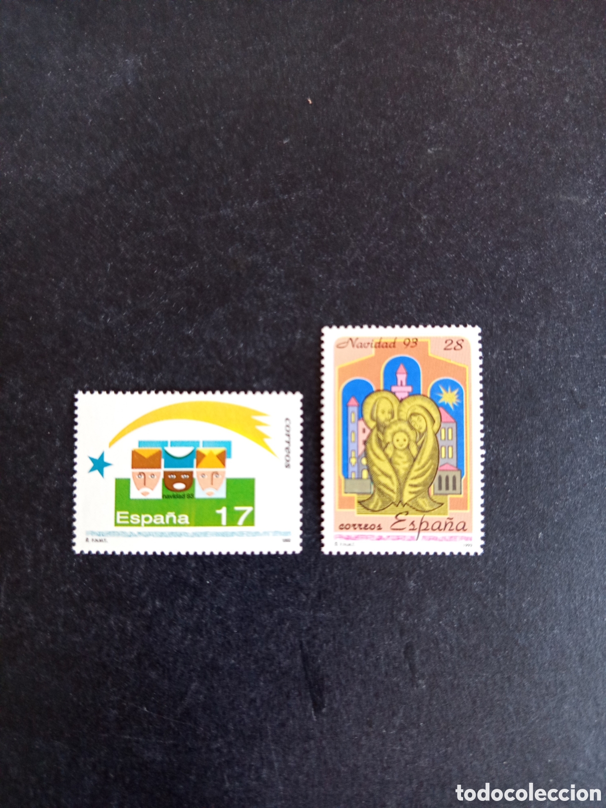 Sellos: Espa&ntilde;a, 1993. Navidad. Los Reyes Magos. La Sagrada Familia.Nuevos. Ed. 3273/4. Pedido m&iacute;nimo 3 &euro;.