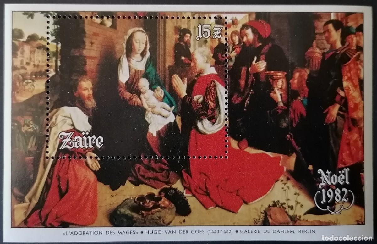 Francobolli: ZAIRE 1982 - HB ADORACI&Oacute;N / HUGO VAN DER GOES .