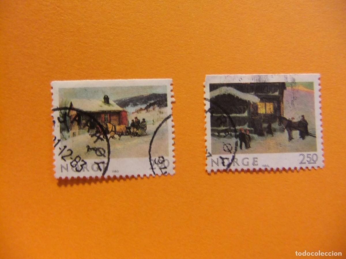 Francobolli: 59 NORUEGA NORGE 1983 / NAVIDAD / YVERT 850 / 851 FU