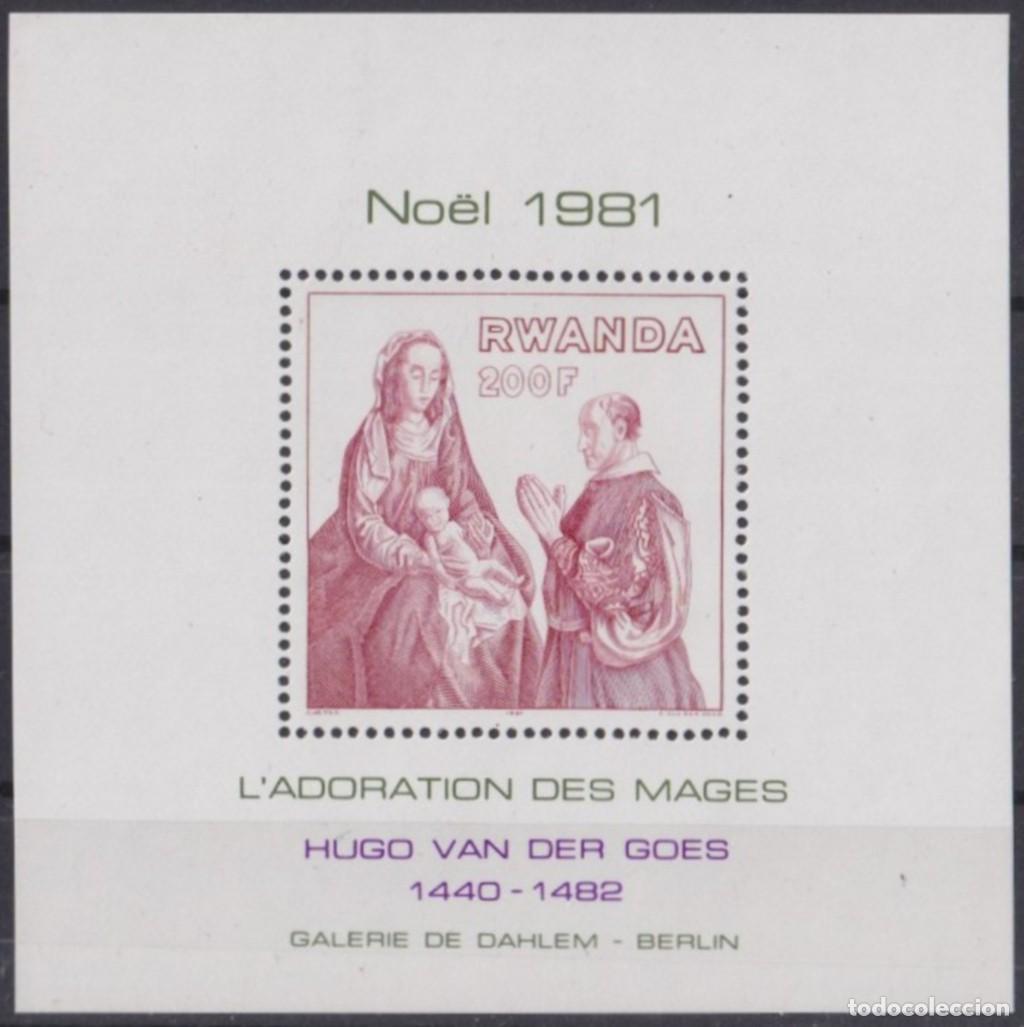 Briefmarken: F-EX63515 RWANDA MNH 1981 CHRISTMAS NAVIDAD ART PAINTING HUGO VAN DER GOES.