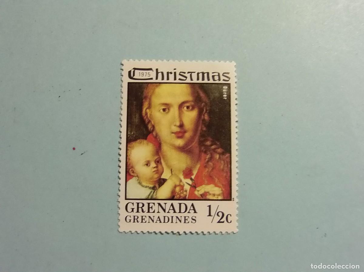 Sellos: GRENADA 1975 - NAVIDAD - Madonna de Filippino Lippi - NUEVO.