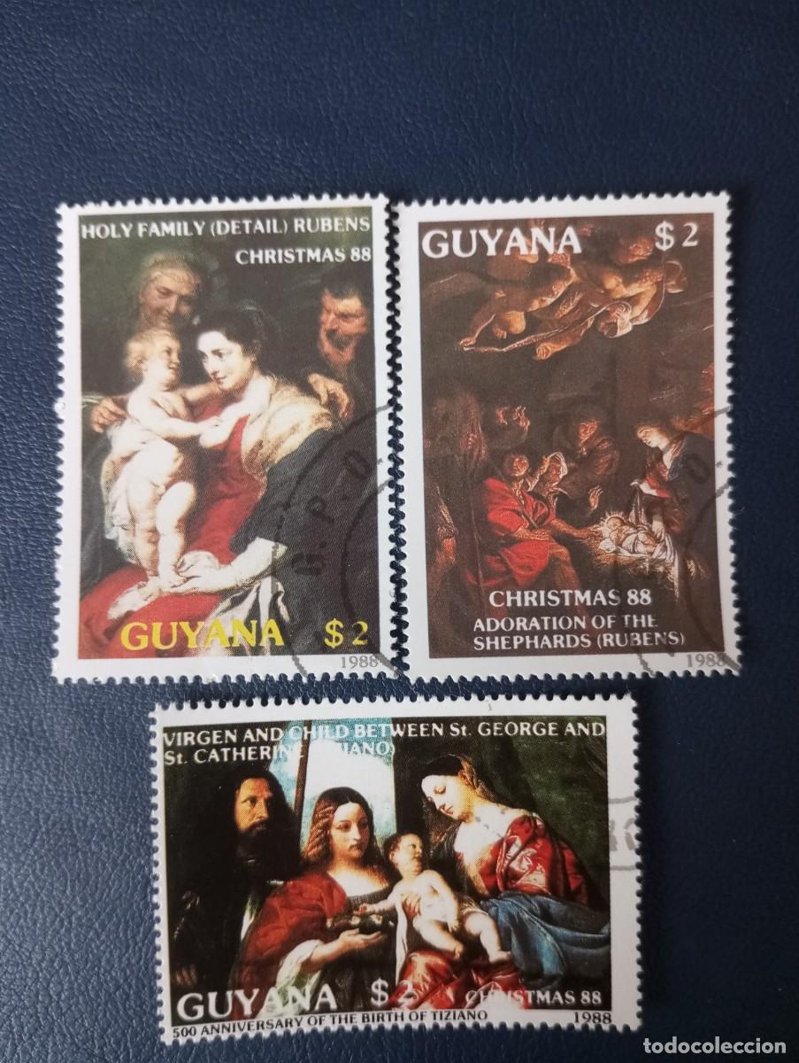 Sellos: NAVIDAD 88, SELLOS DE GUYANA