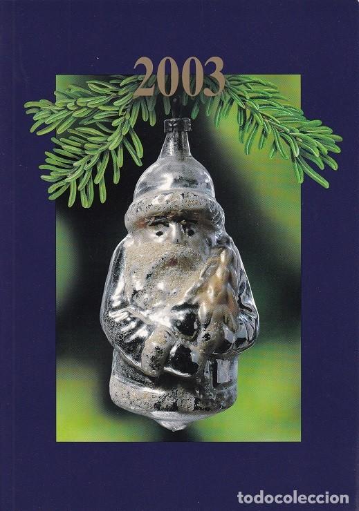 Sellos: D&iacute;ptico Suiza 2003 - Antigua felicitaci&oacute;n navide&ntilde;a &middot; Navidad bloque de 4 / Frohe Weihnachten und a..