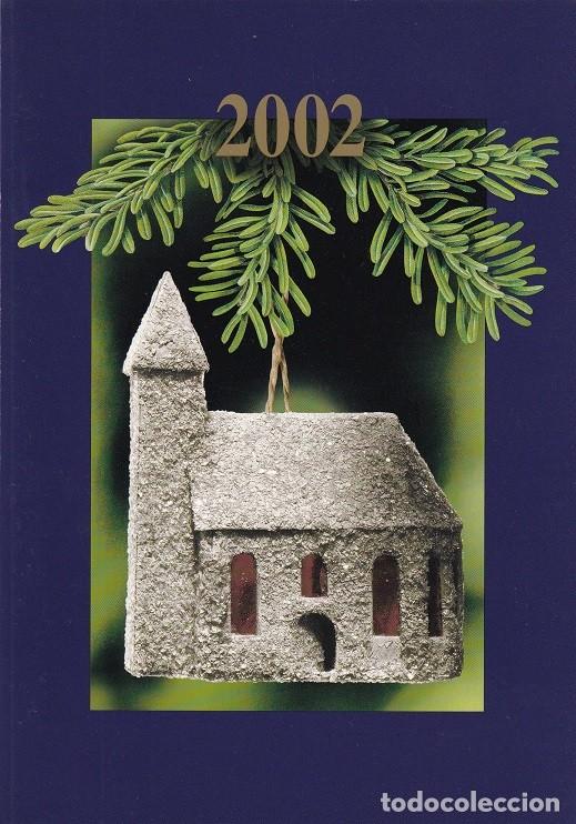 Sellos: D&iacute;ptico Suiza 2002 - Antigua felicitaci&oacute;n navide&ntilde;a &middot; Navidad bloque de 4 / Frohe Weihnachten und a..