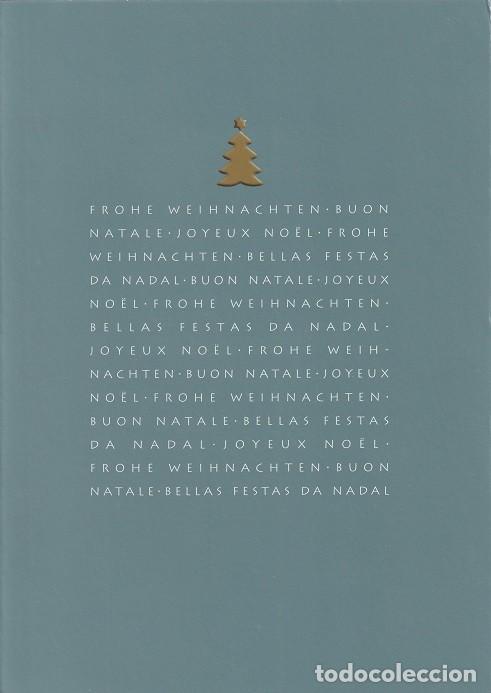 Sellos: D&iacute;ptico Suiza 2009 - Antigua felicitaci&oacute;n navide&ntilde;a &middot; Navidad bloque de 4 / Frohe Weihnachten und a..