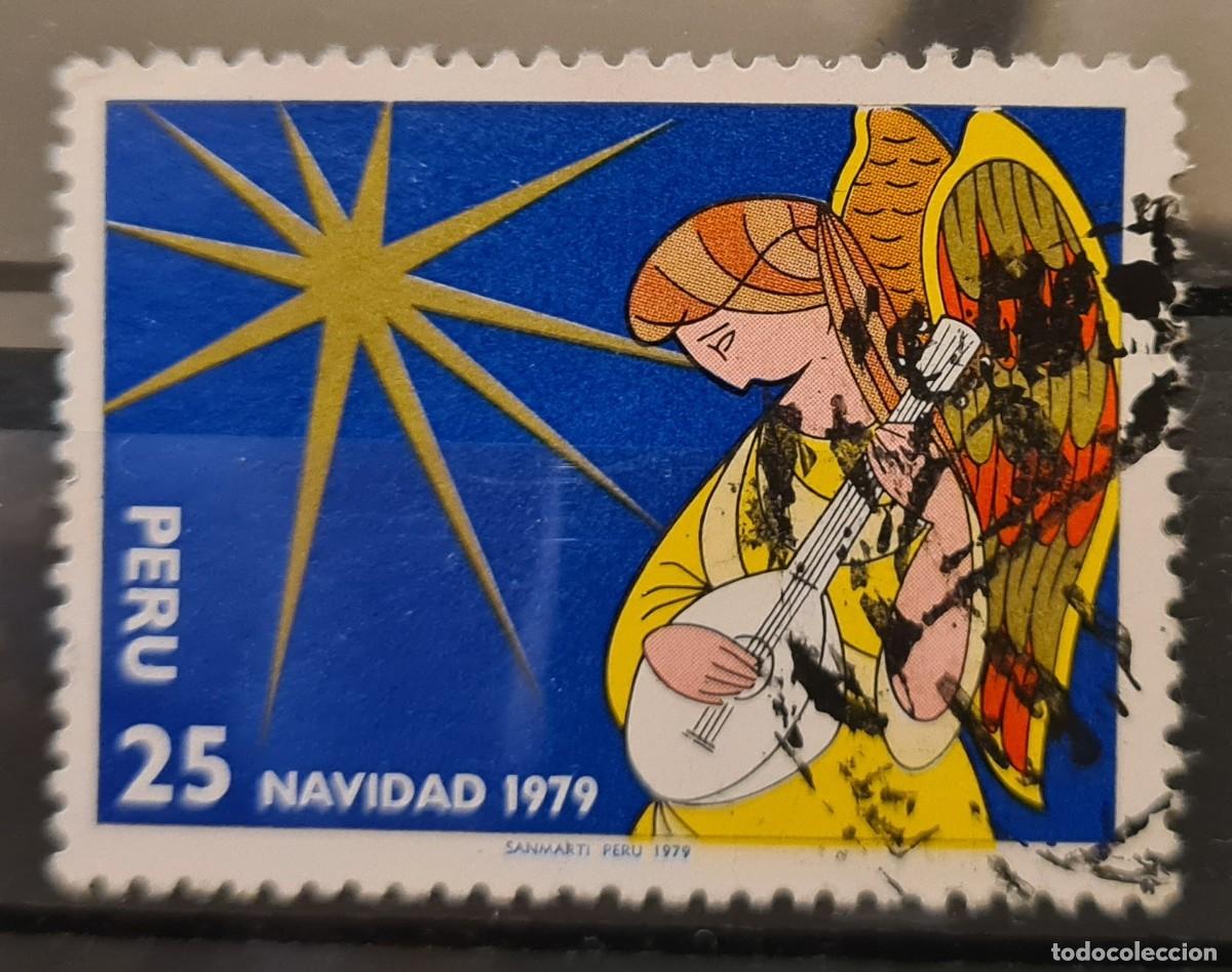 Sellos: Sello usado de Per&uacute; 1979: Navidad