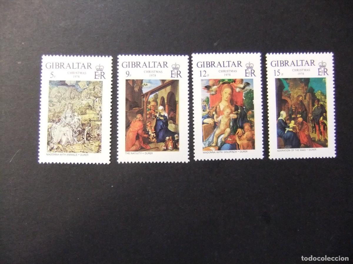 Sellos: 2 GIBRALTAR 1978 / / CHRISTMAS NO&Euml;L NAVIDAD / / YVERT 384 / 387 MNH