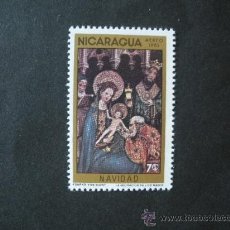 Sellos: NICARAGUA 1983 AEREO IVERT 1047 *** NAVIDAD - LA ADORACIÓN DE LOS MAGOS - PINTURA RELIGIOSA. Lote 35269011