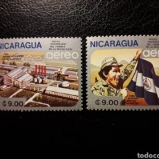 Sellos: NICARAGUA. YVERT A-1102/3 SERIE COMPLETA NUEVA SIN CHARNELA. 6 ° ANIVERSARIO DE LA REVOLUCIÓN