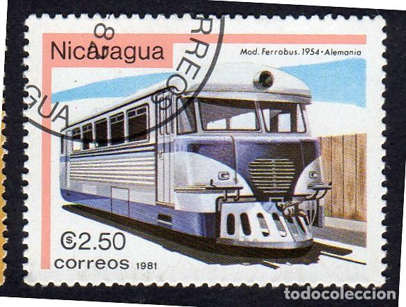Sellos: América. Nicaragua,Ferrobus.de 1954 Alemán . YTP1174. Usado Sin Charnela - Foto 1 - 253704230