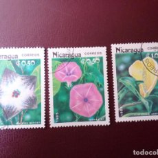 Sellos: .NICARAGUA, 1985, FLORES LOCALES, YVERT 1365/7. Lote 301971858