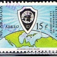 Sellos: NICARAGUA // YVERT 452 AEREO // 1961 ... USADO. Lote 307355498