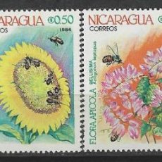 Sellos: NICARAGUA 1984 - FLORES,, S.COMPLETA - MNH**. Lote 353605523