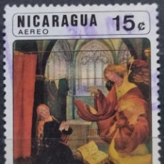 Sellos: NICARAGUA 1970 PINTURA. NAVIDAD. AÉREOS. USADO.. Lote 356376120