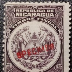 Sellos: NICARAGUA, TIMBRE FISCAL SPECIMEN. Lote 377379859