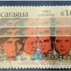 Sellos: NICARAGUA 1983. FUNDADORES DEL FSLN. YT:NI 1279,. Lote 390961729