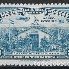 Sellos: NICARAGUA 1939* - HOMENAJE A WILL ROGERS ( AEREO NACIONAL )- 2400