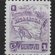 Sellos: NICARAGUA 1897* - MAPA DE NICARAGUA - BK7