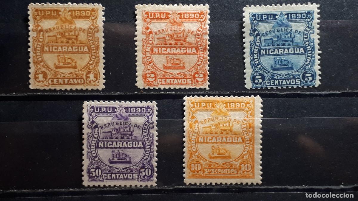 Sellos: NICARAGUA. A&Ntilde;O 1890. *. YVERT 20/2, 25, 29.