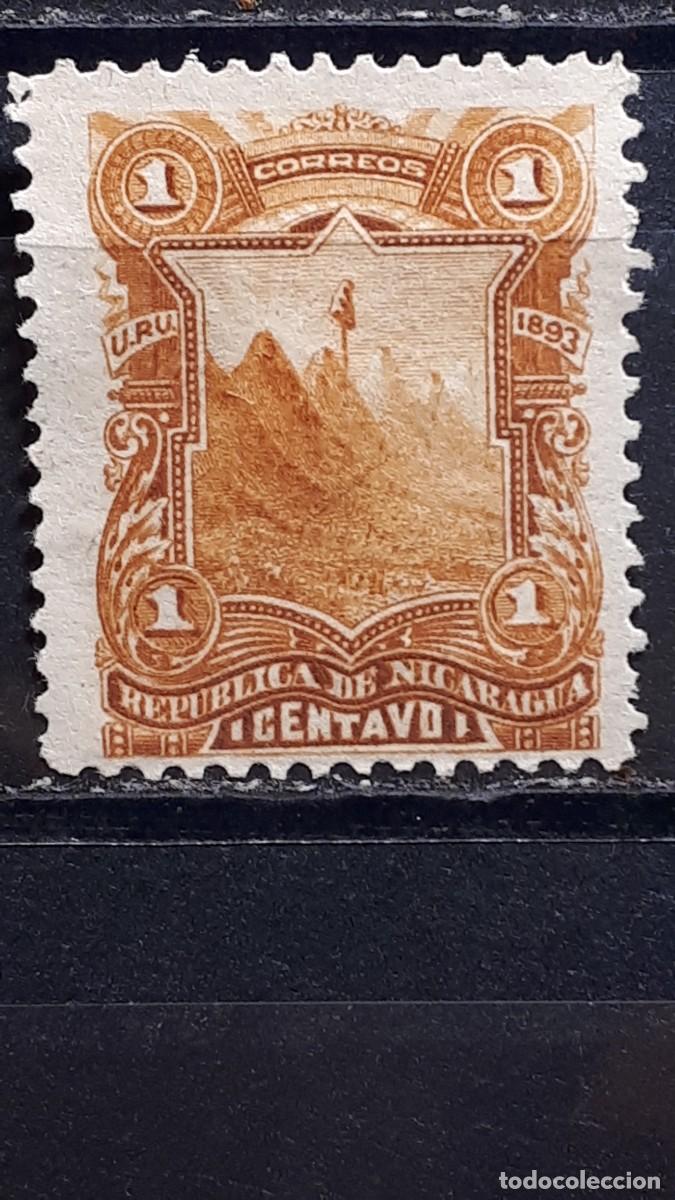 Sellos: NICARAGUA. A&Ntilde;O 1893. *. YVERT 50.