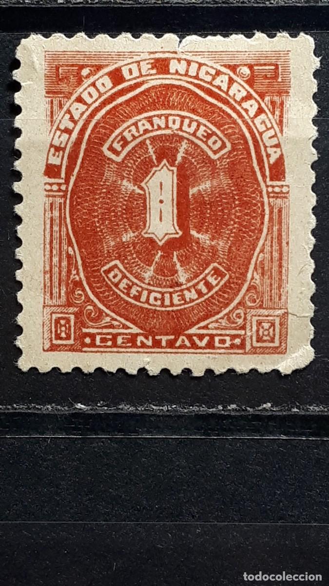 Sellos: NICARAGUA. A&Ntilde;O 1899. *. YVERT tasas 22