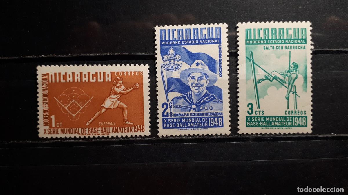 Sellos: NICARAGUA. A&Ntilde;O 1949. *. YVERT 735/7