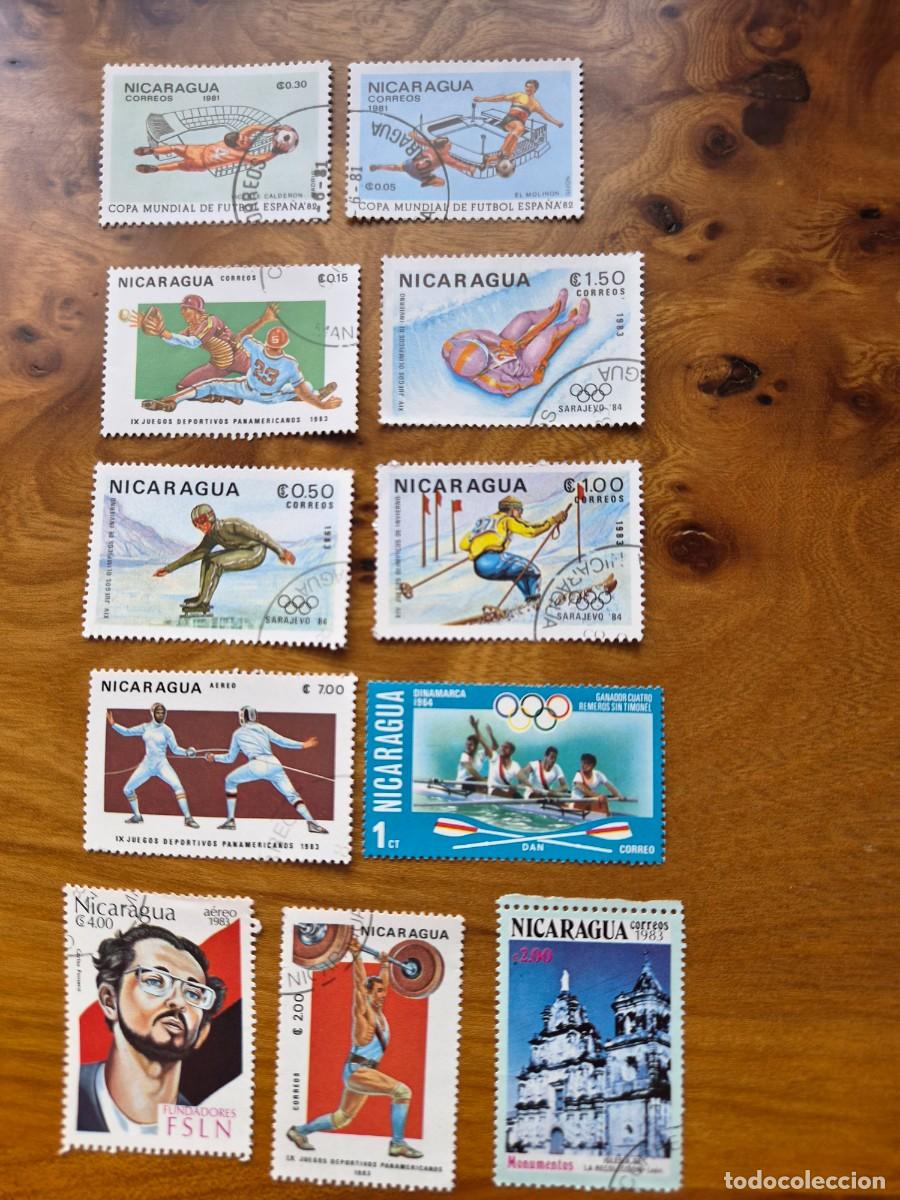 Sellos: LOTE 72 SELLOS USADOS NICARAGUA