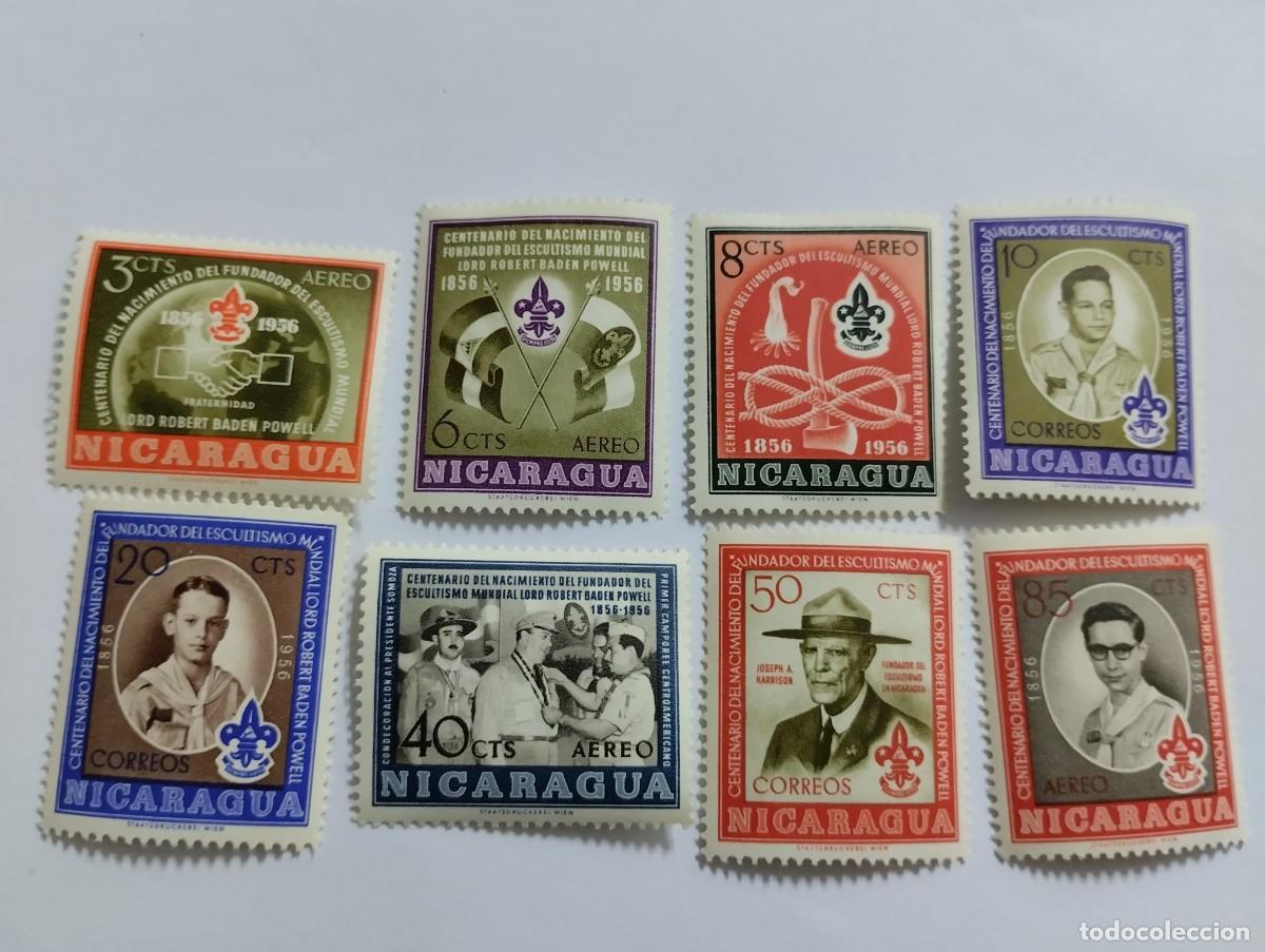 Sellos: SELLOS NICARAGUA, A&Ntilde;O 1957, LORD BADEN POWEL, 15 VALORS, NUEVOS**MNH.