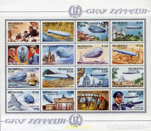 Sellos: 275442 MNH NICARAGUA 1994 GRAF ZEPPELIN